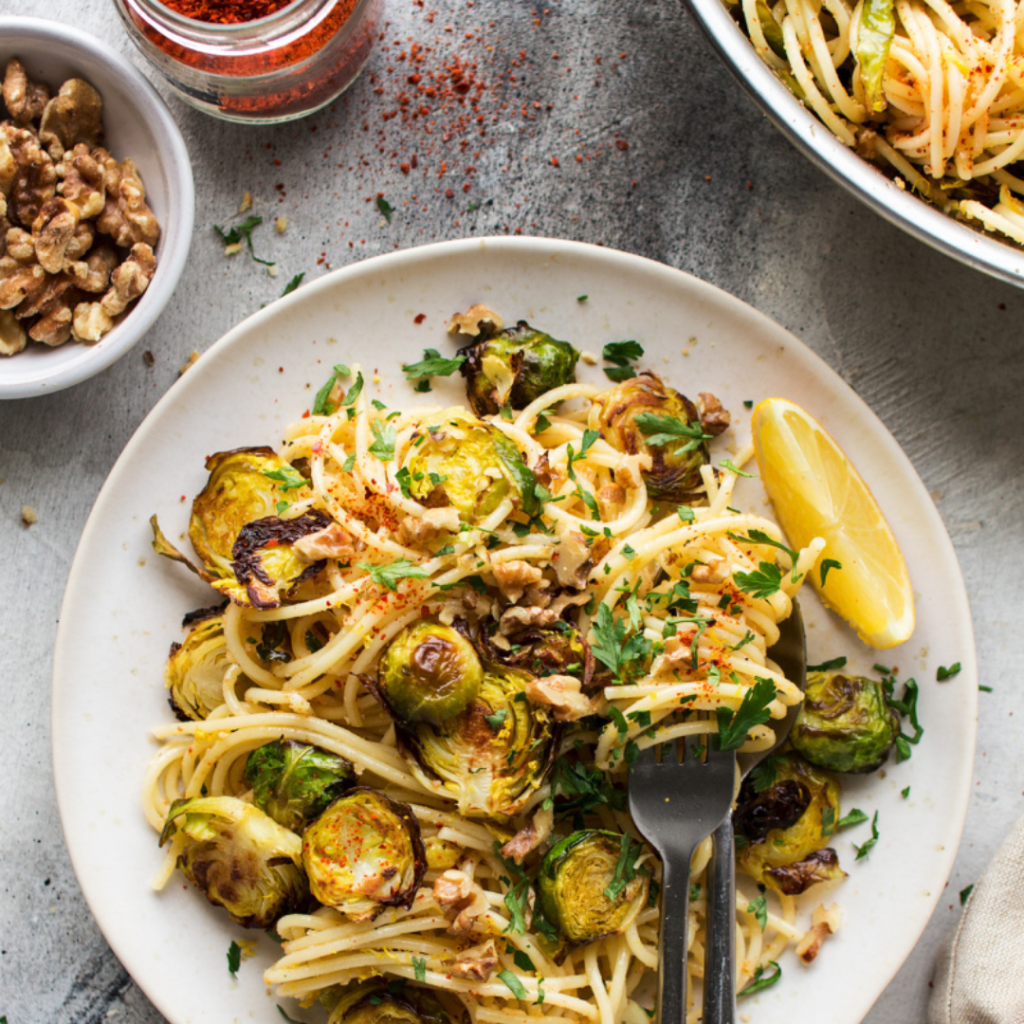 Roasted Brussel sprout pasta Fresh Select